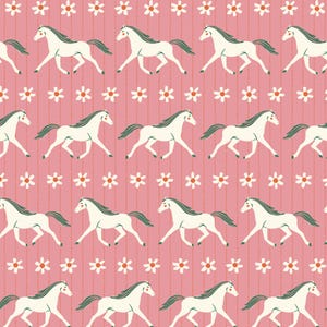 Howdy - Pink - Happy Homestead by Samantha Johnson for Cloud 9 Fabrics, sold by the quarter yard, choose your cut