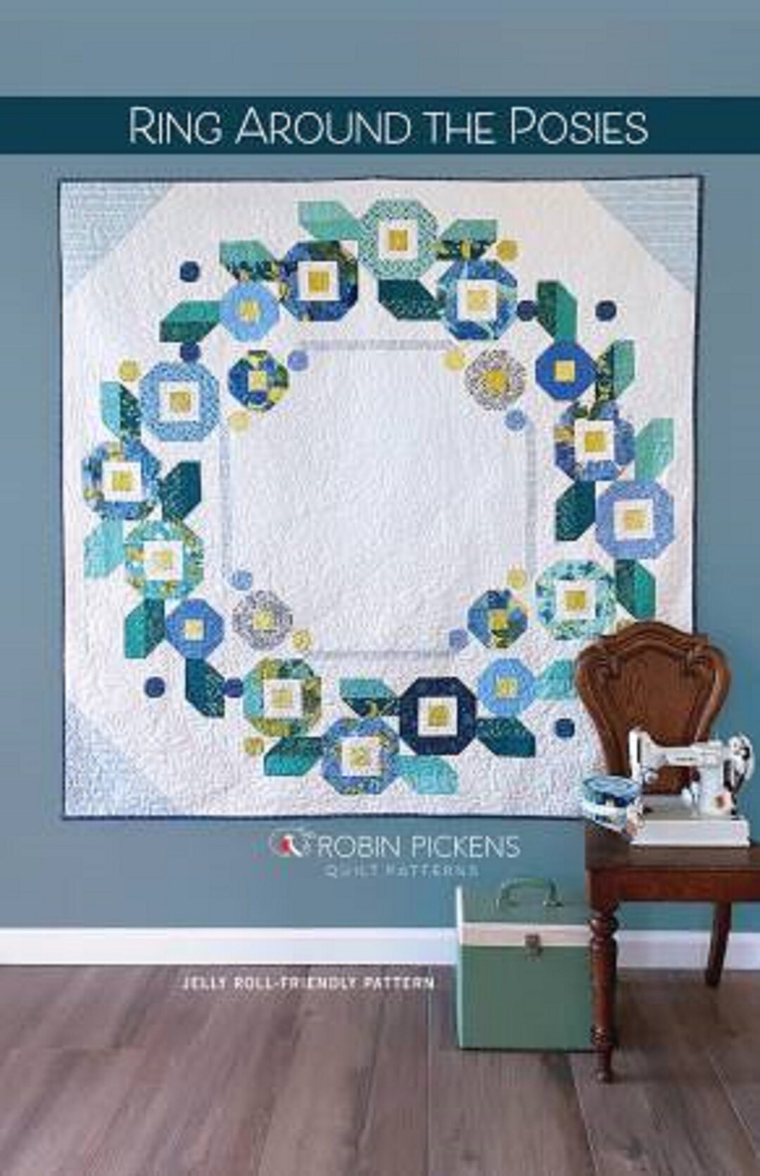 Ring Around the Posies Quilt Pattern by Robin Pickens 8228RA Etsy