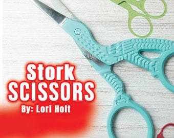 Stork Scissors Display by Lori Holt All Colors Sold Separately, Super Cute Gift Idea, New Born Gift Basket Add On, Expecting Gifts