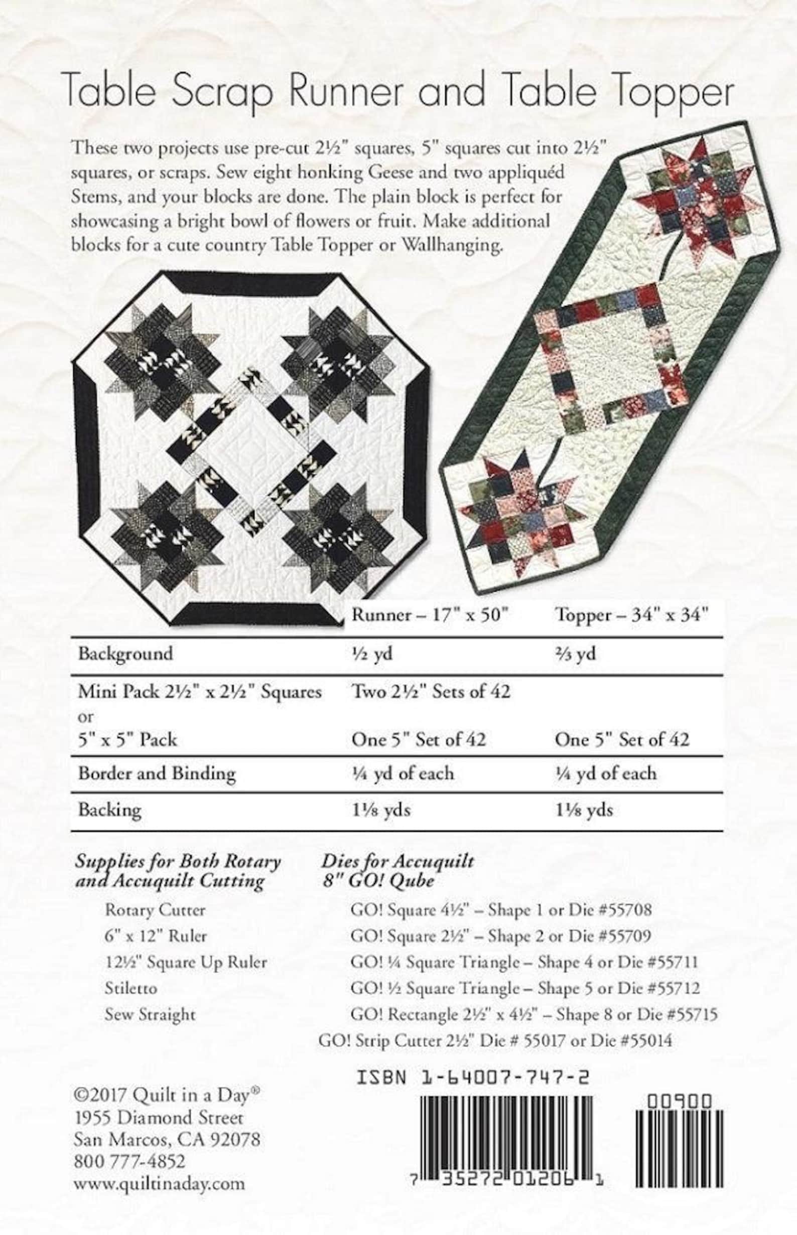Runner Scrap Table Scrap Runner and Table Topper - Eleanor Burns Signature Quilt ...