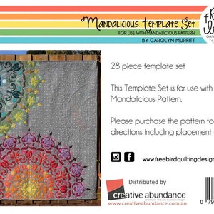 Modern Mandala Acrylic Template Set for the Mandalicious and FB010 Mandalightful Patterns