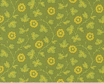 Trailing Moss - New Leaf - Sally's Stitches by Betsy Chutchian, sold by the quarter yard