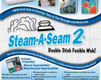 Steam A Seam 2 9in x 12in 5ct is a Great Double Sided Fusible, Washable Fusible, Heavier Fusible, Easily Apply Lace Trim and Ribbon