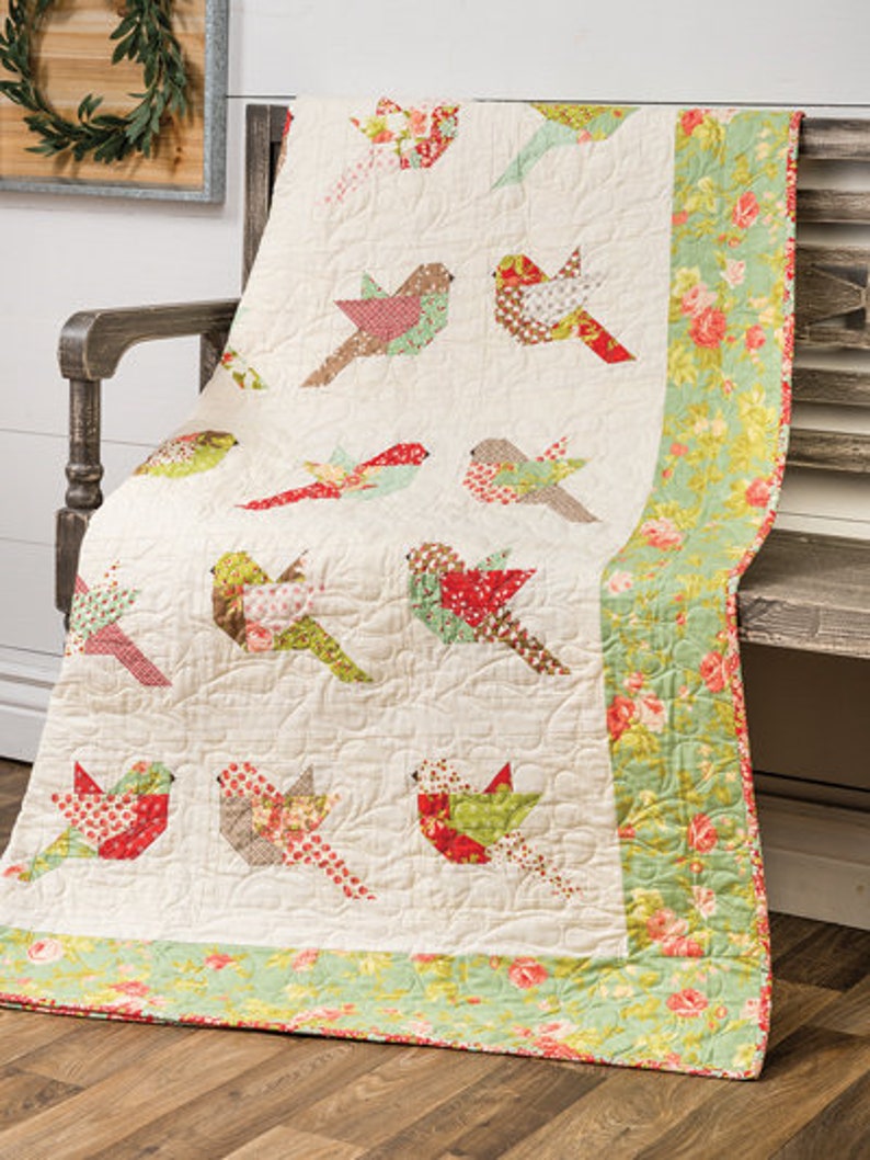 Feathers Quilt Pattern by the Pattern Basket Bird Patterns Etsy