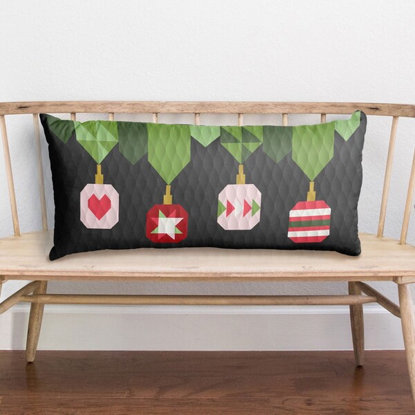 Christmas Bench Pillow Quilt Kit Etsy