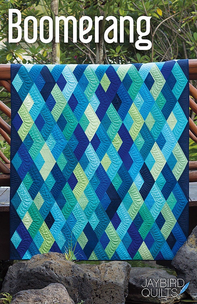 Boomerang Quilt Pattern by Jaybird Quilts - Fat Quarter Friendly Modern ...
