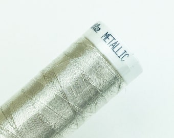 White Metallic Thread, Polyester/Nylon Metallic Embroidery Thread 40wt 300d 110yds Pyrite # 7633-2701
