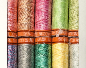 Tula Pink's Premium Thread Collection (10 Spools) Aurifil 100% Cotton Thread 50wt