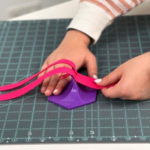 Gypsy Quilter Handy Zipper Jig Gypsy Purple - Change or add a zipper pull with ease