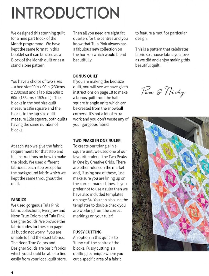 Bedazzled Pattern Booklet by Pam & Nicky Lintott - Fat Quarter and Fat ...