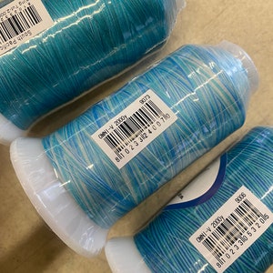 Blue Variegated Thread Sold Separately, Cotton Variegated Blue Thread ...