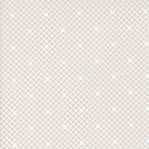 Gingham and Dots - Off White - Memory Lane by Brenda Riddle Designs for Moda Fabrics, sold by the quarter yard, choose your cut