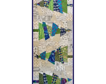 Crazy Christmas Trees from Cut Loose Press is a Cute Holiday Wall Hanging or Quilt Pattern for Beginners