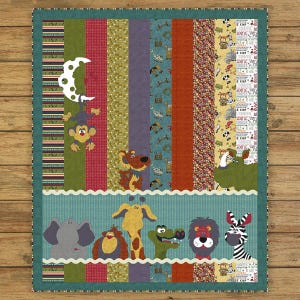 Moon and Back Critter Quilt Pattern by The Whole Country Caboodle