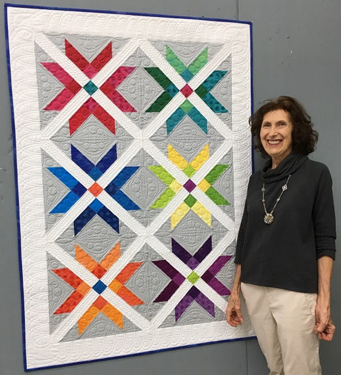Eleanor Burns Signature Quilt Pattern Mexican Star Quilt Etsy