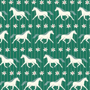 Howdy - Green - Happy Homestead by Samantha Johnson for Cloud 9 Fabrics, sold by the quarter yard, choose your cut