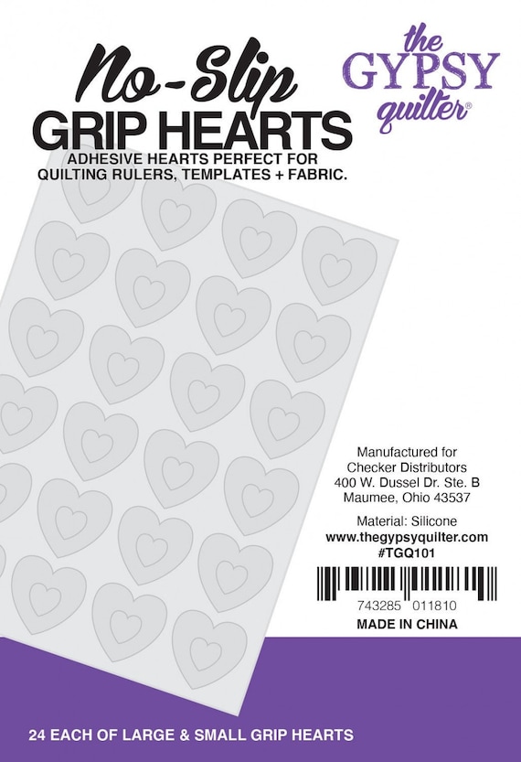 The Gypsy Quilter Stuck on You Grip Hearts The Gypsy Quilter Stuck on You Grip Hearts