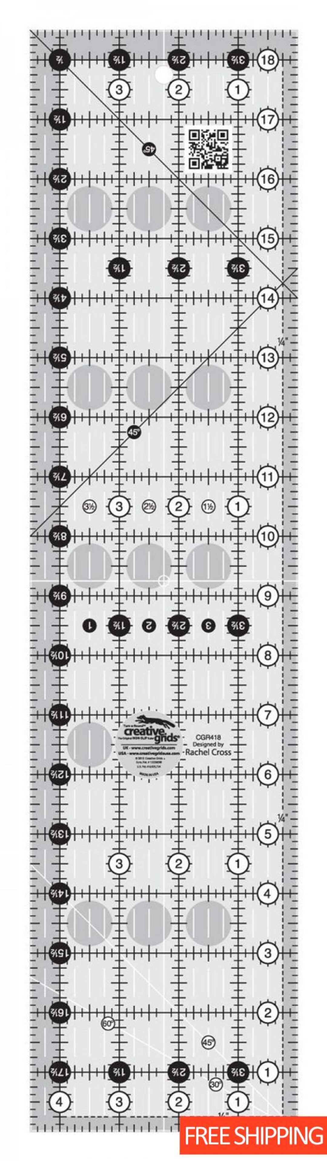 Creative Grids Quilt Ruler 6-1/2in x 18-1/2in