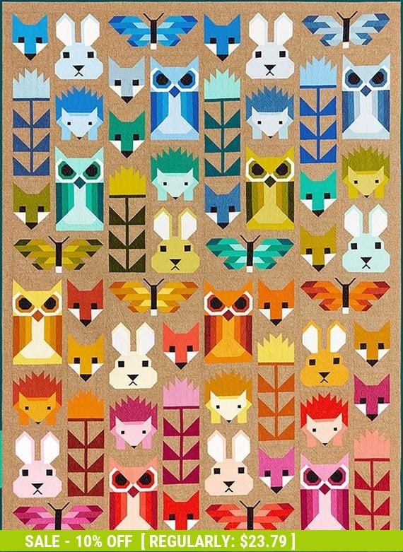 elizabeth hartman fancy forest pattern