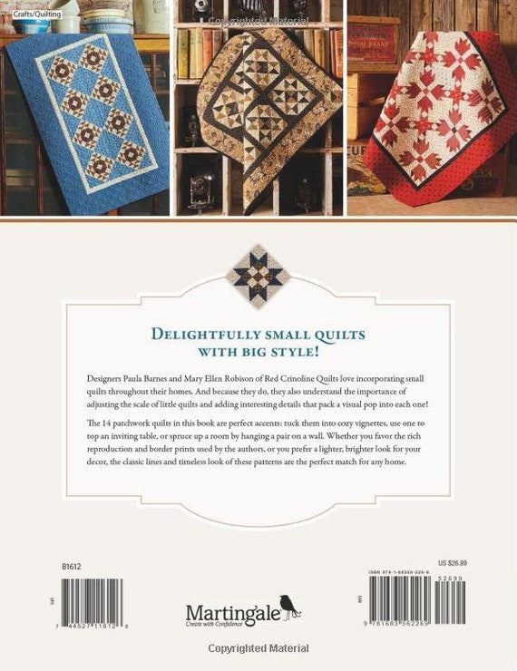 Tucked-away Treasures Quilt Book by Paula Barnes and Mary Ellen 
