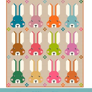 Cottontail Rabbits Quilt Pattern by Satomi Quilts