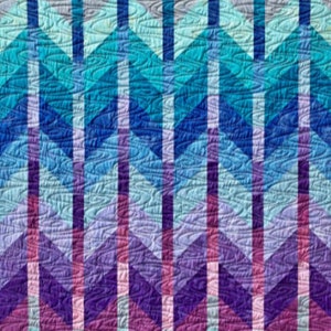 Ombre Mountains is a Stunning Modern Quilt by Busy Hands Quilts Designed by Myra Barnes and Comes in Six Sizes