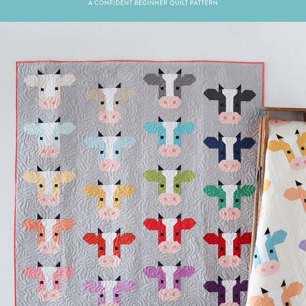 Cow Quilt Block Pattern - Etsy