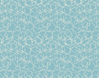 Chisel - Aqua - Modern Vintage: Treasured from Benartex Fabrics, sold by the quarter yard