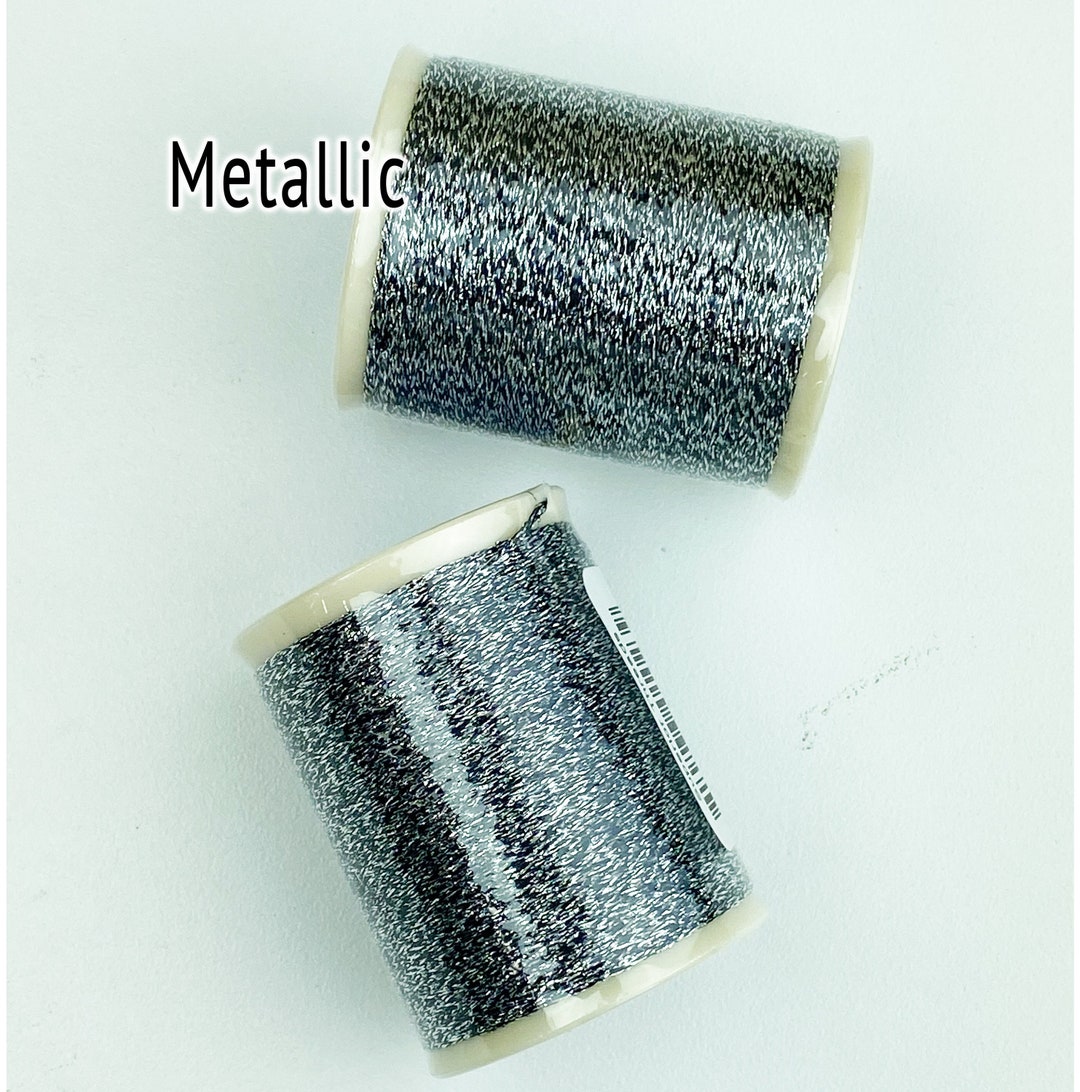 Razzle Dazzle Polyester Metallic Thread 8wt 110yds Antique Silver