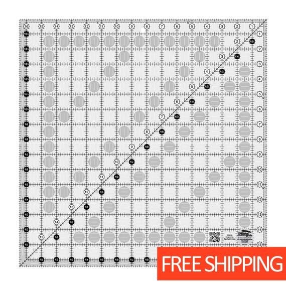 Creative Grids Basic Range Quilt Ruler - 6 Square