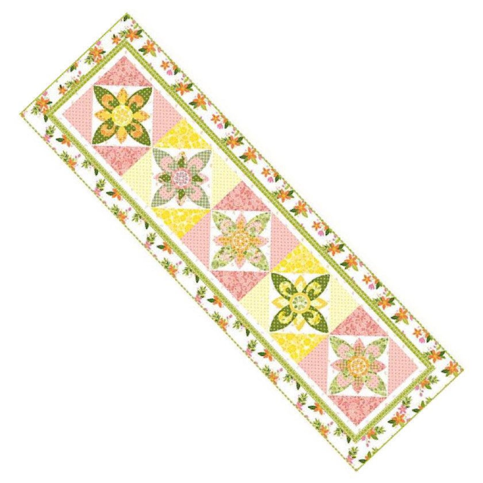 Floral Table Runner Kit Pink Lemonade Table Runner Kit Etsy