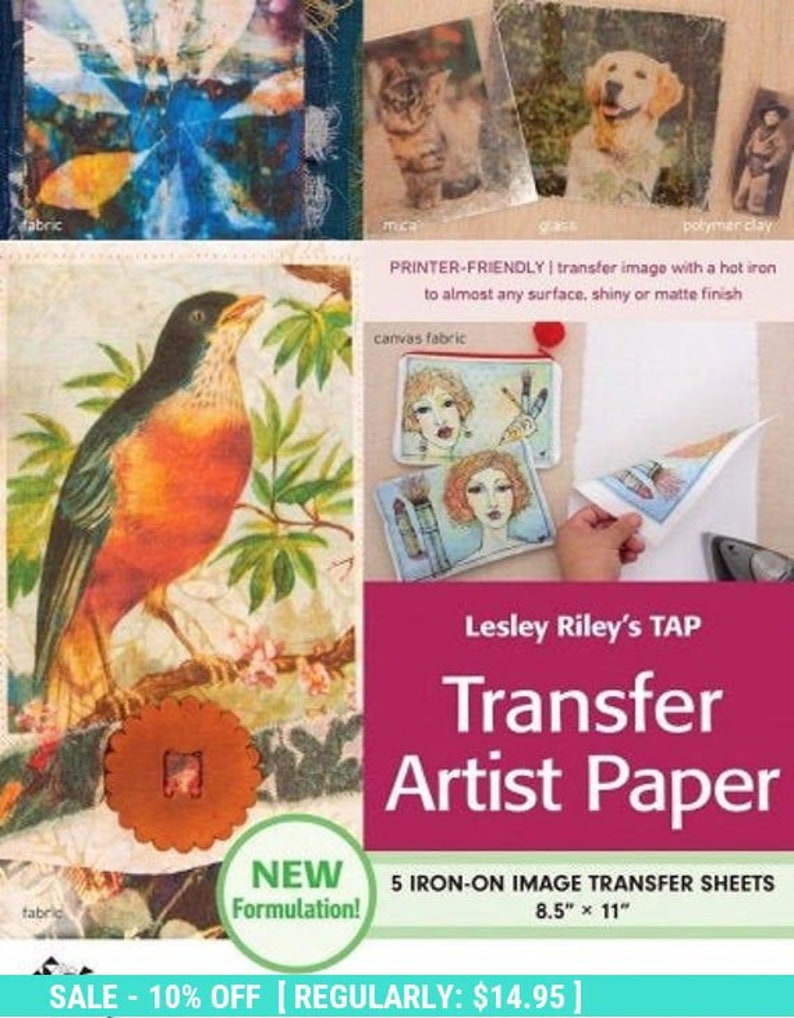 Transfer Artist Paper TAP 5 Pack by Lesley Riley Etsy