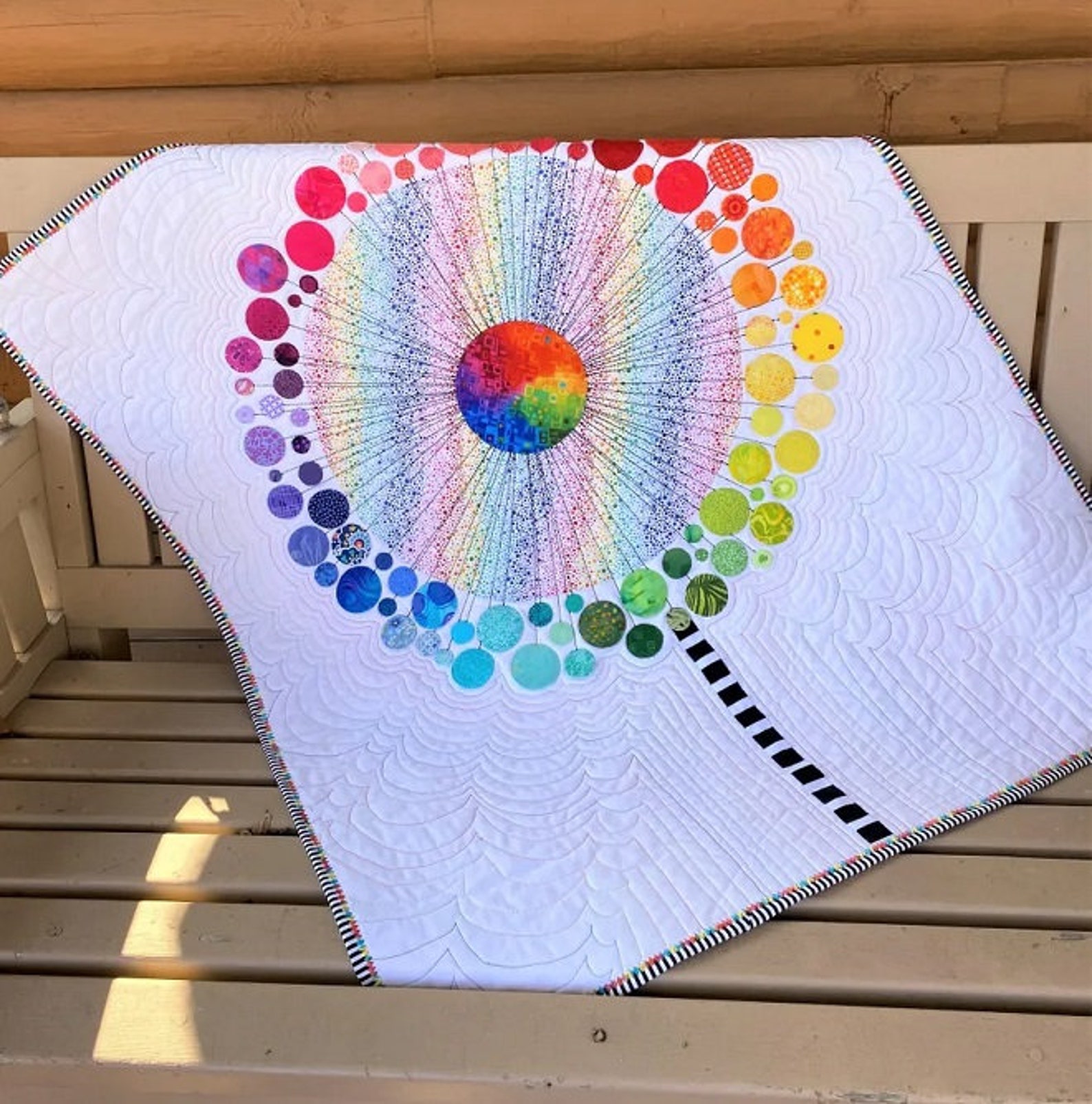 Blowing in the Wind Quilt Pattern by Laura Strickland Floral Etsy