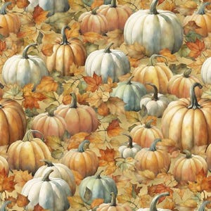 Packed Pumpkins - Golden Tan - Glorious Fall by Nancy Mink for WILMINGTON, cotton fabric sold by the quarter yard, choose your cut