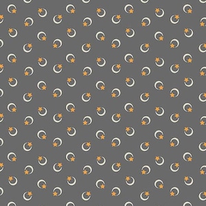 Celestial - Slate - Midnight Moon by Andover Fabrics, sold by the quarter yard, choose your cut