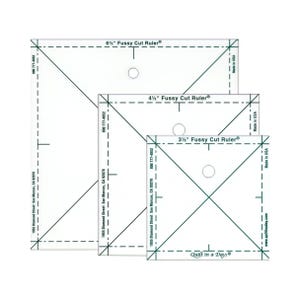 Fussy Cut Trio by Quilt in a Day - 3 rulers included