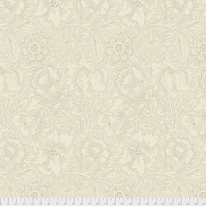 The Original Morris & Co. for Free Spirit Fabrics - Poppy - Cream, sold by the quarter yard, choose your cut