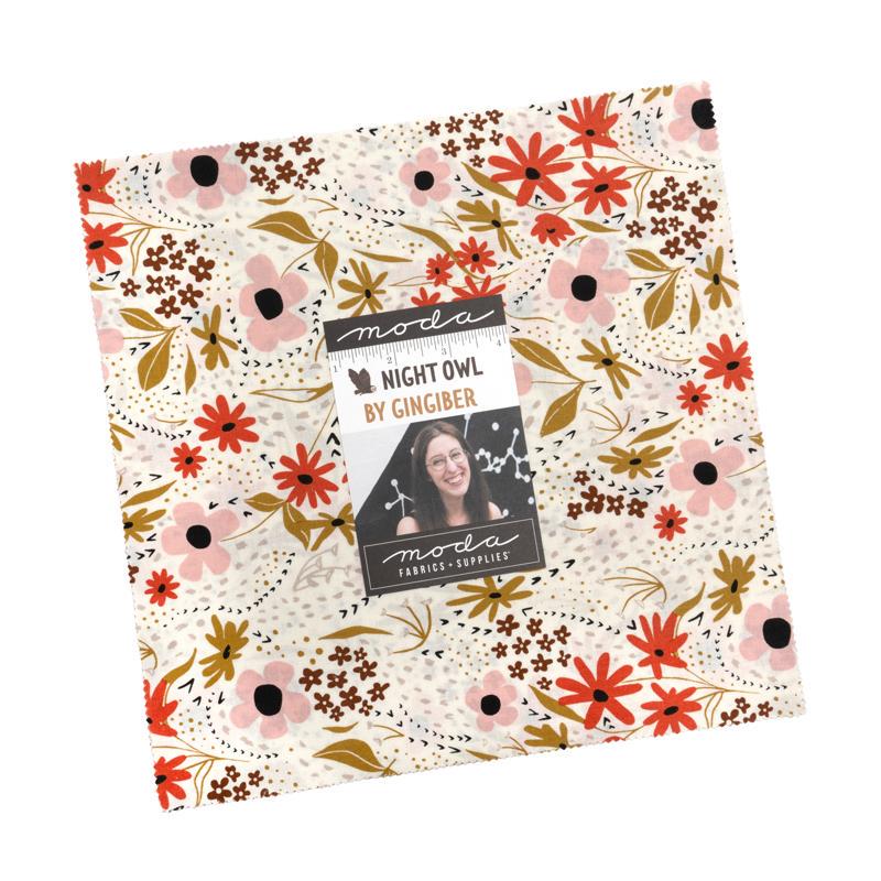 NEW! Night Owl Layer Cake by Gingiber for Moda Fabrics 42 pcs - Charming woodland whimsy fabric
