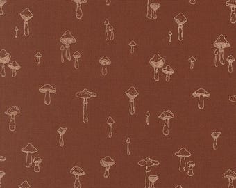 Mushroom Mirage - Russet - Autumn Forest from Moda Fabrics, sold by the quarter yard