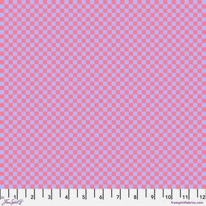 Untamed by Tula Pink for Free Spirit Fabrics - Check Please - Nova, sold by the quarter yard, choose your cut