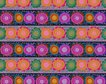 Line Dance - Moonlight - Perennial Borders from Northcott Fabrics, sold by the quarter yard