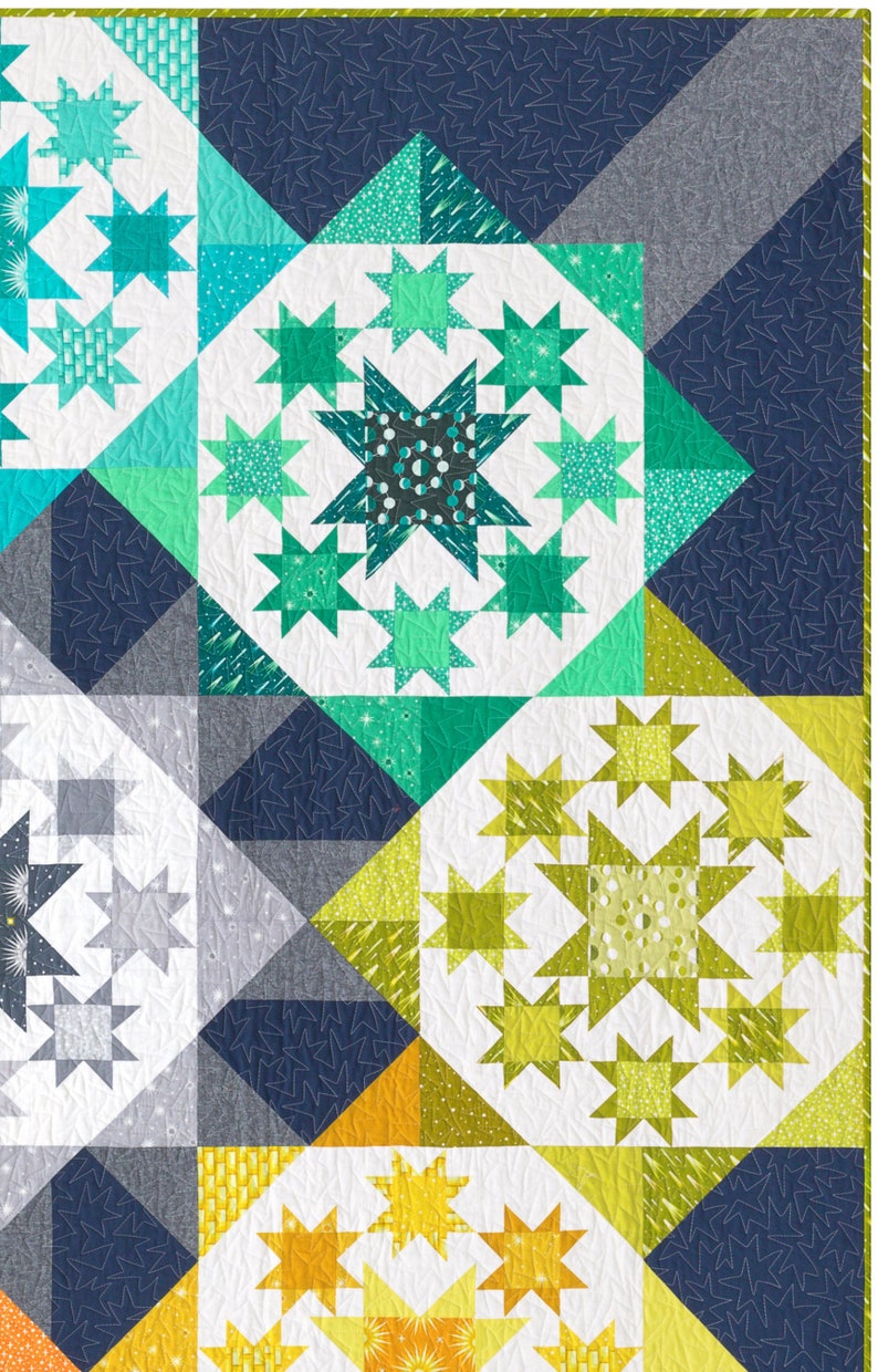Star Systems Quilt Pattern by Elizabeth Hartman Etsy