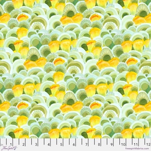 Rabbitbrush and Sage - Sage - Sisters Mountain Meadow by Free Spirit, sold by the quarter yard, choose your cut