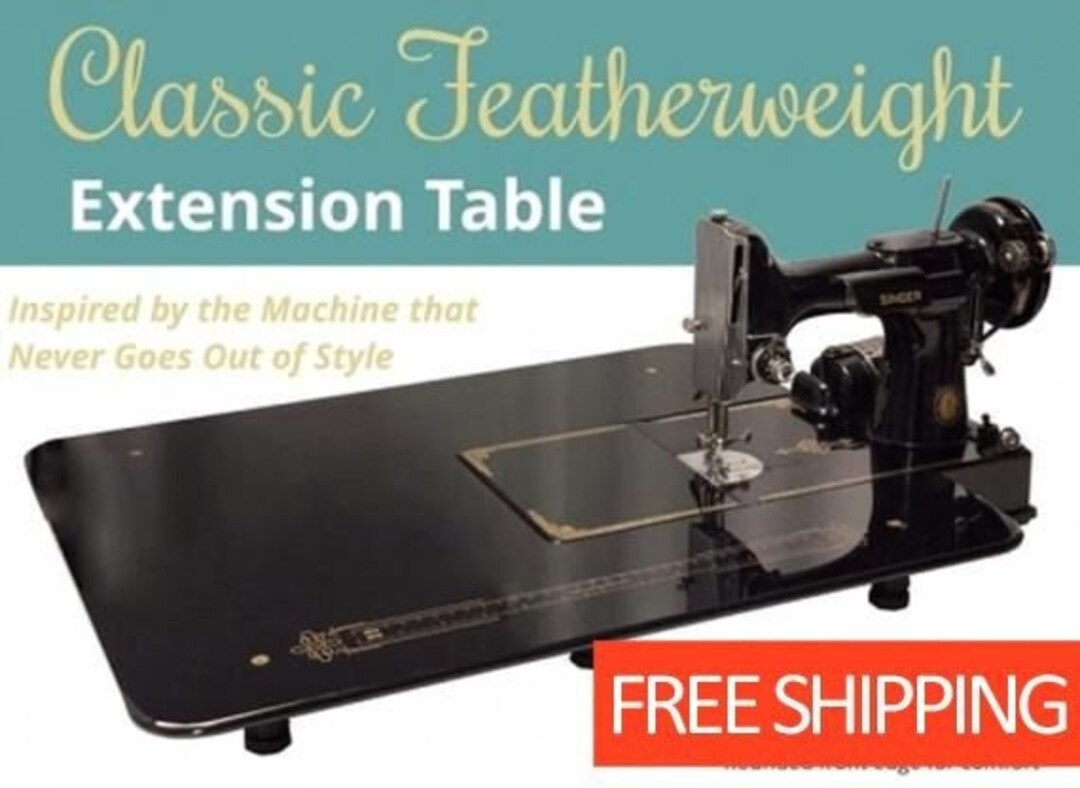 Stunning reproduction Singer Featherweight folding card table.