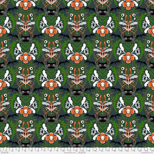 Cat Tower - Gray - Witchy Ways by Cori Dantini for Free Spirit, cotton fabric sold by the quarter yard, choose your cut