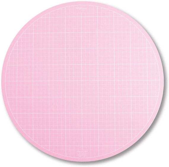 Sue Daley Mat 16 Inch Pink Round Rotating Cutting Mat for Quilting