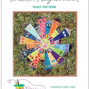 Dresden Neighborhood Mini Quilt Pattern by Persimon Dreams