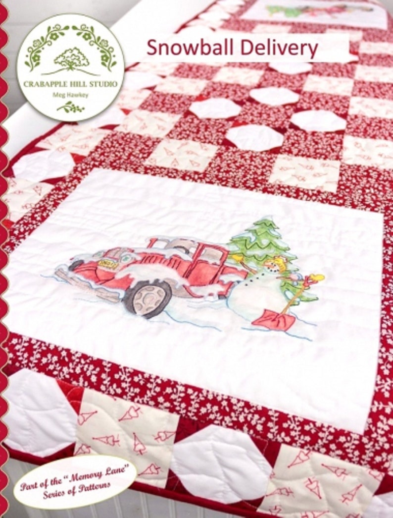 Memory Lane Snowball Delivery Pattern by Crabapple Hill Studio