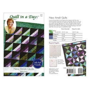 New Amish Quilts - easy Signature Pattern by Eleanor Burns, instant download, print TODAY quilt patterns, PDF from Quilt in a Day