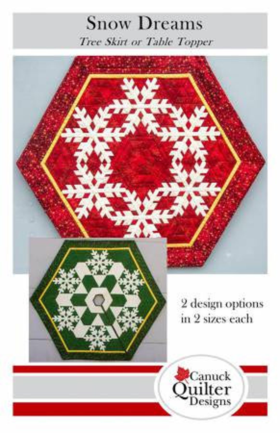 Tree Skirt Patterns for the Holidays, Holly & Berries, Bargello